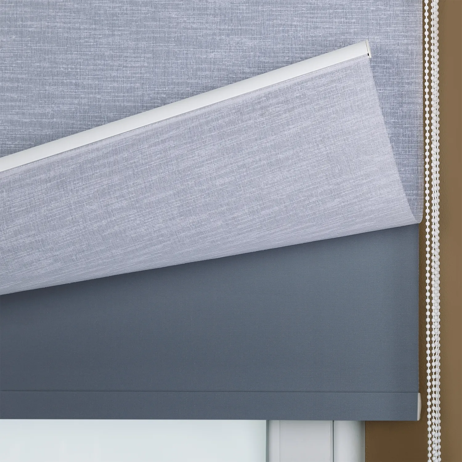 Çiftli Keten Tül Stor Perde